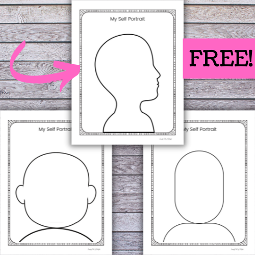 All About Me Self Portrait Template