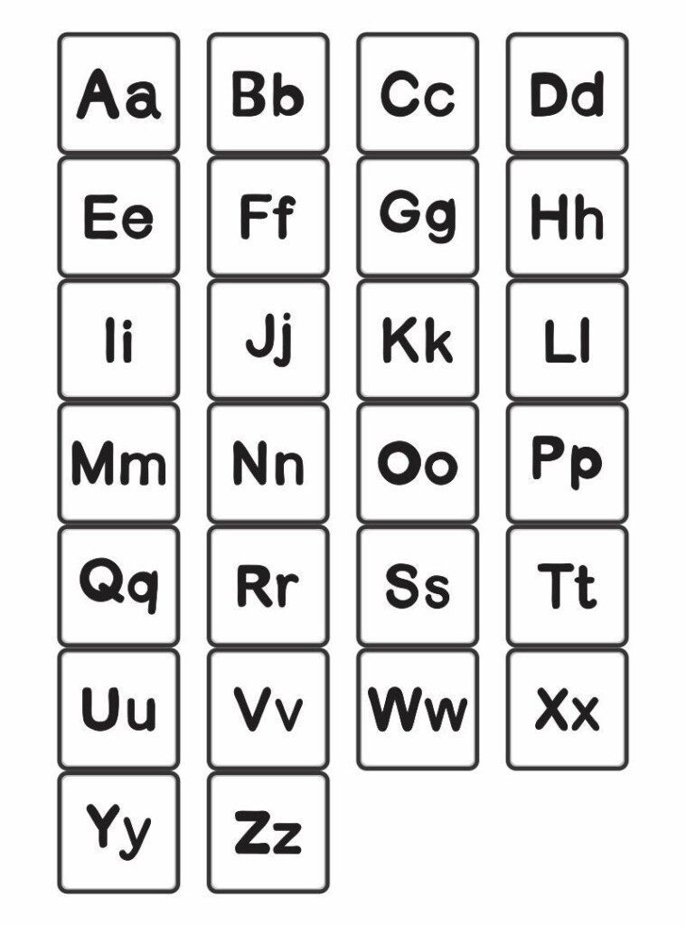 Alphabet Lower Case Letters To Print