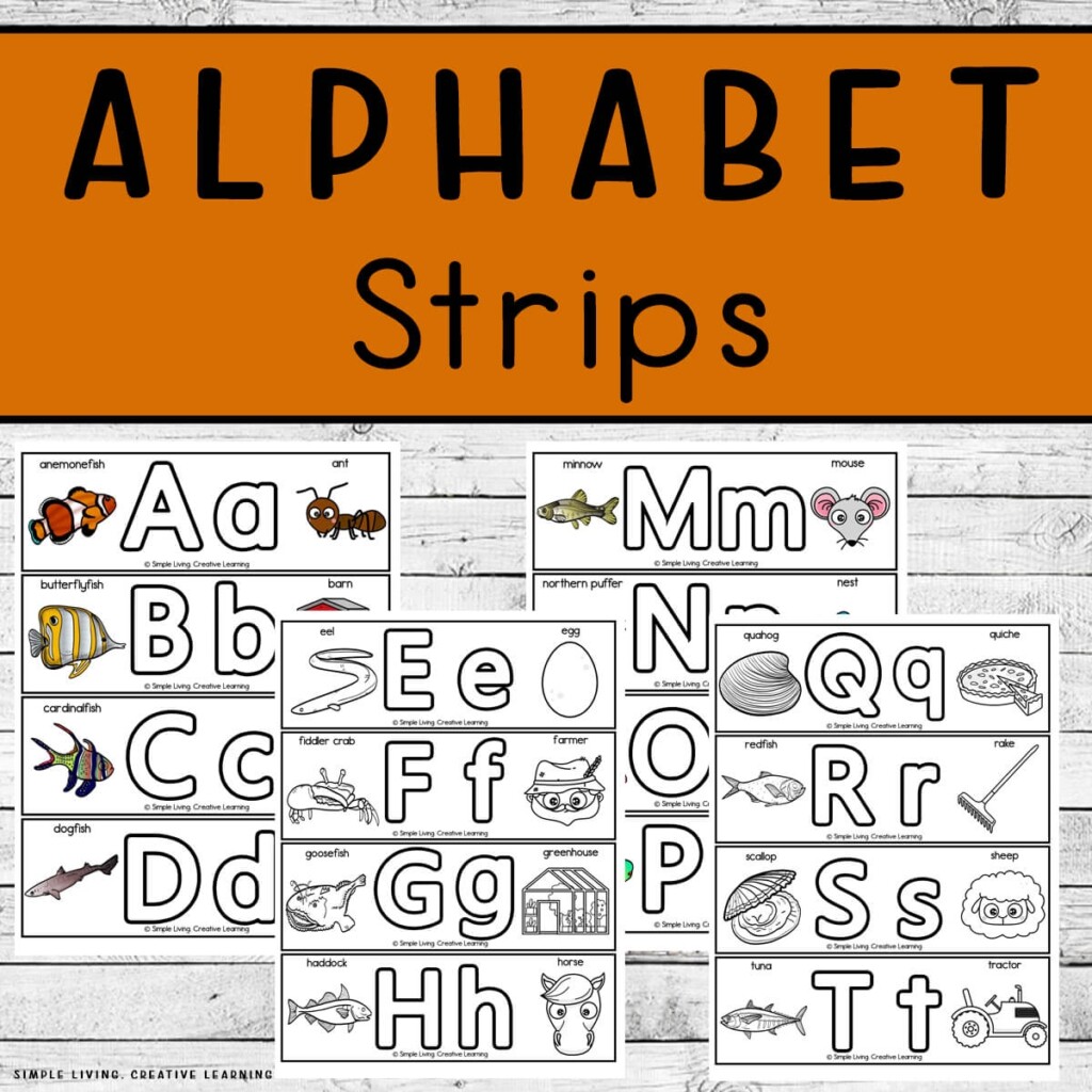 Alphabet Strips Printable Free
