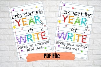 Back To School Pencil Gift Tags Let 39 s Start Off This Year Write