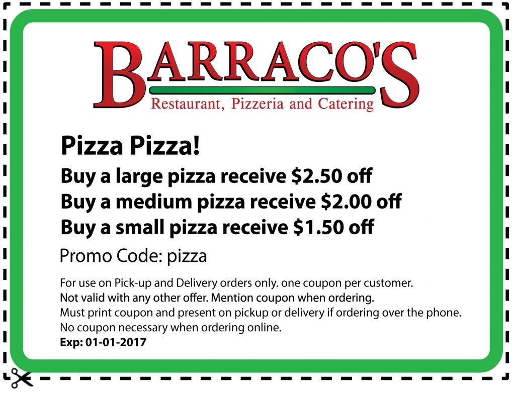 Barraco 39 s Restaurant Pizzeria Catering