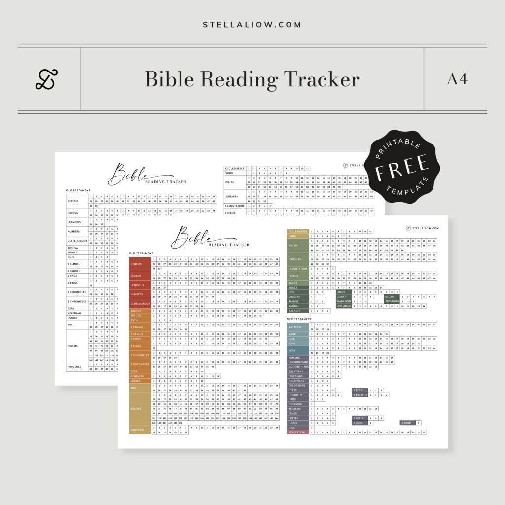 Bible Reading Tracker Printable