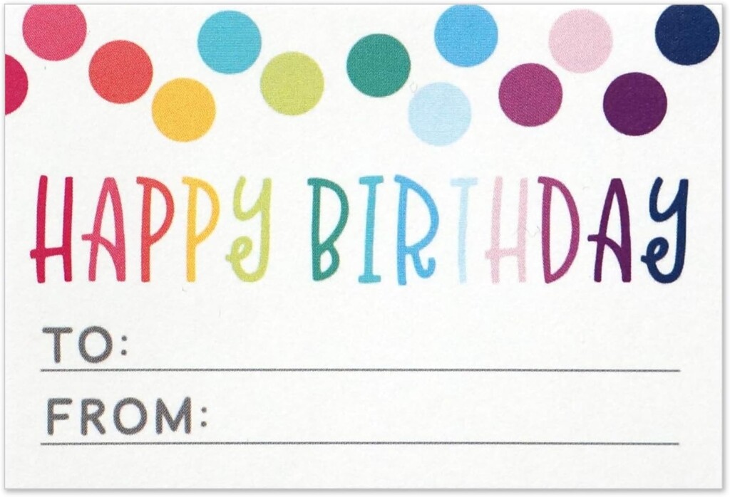 Birthday Tags Printable Free
