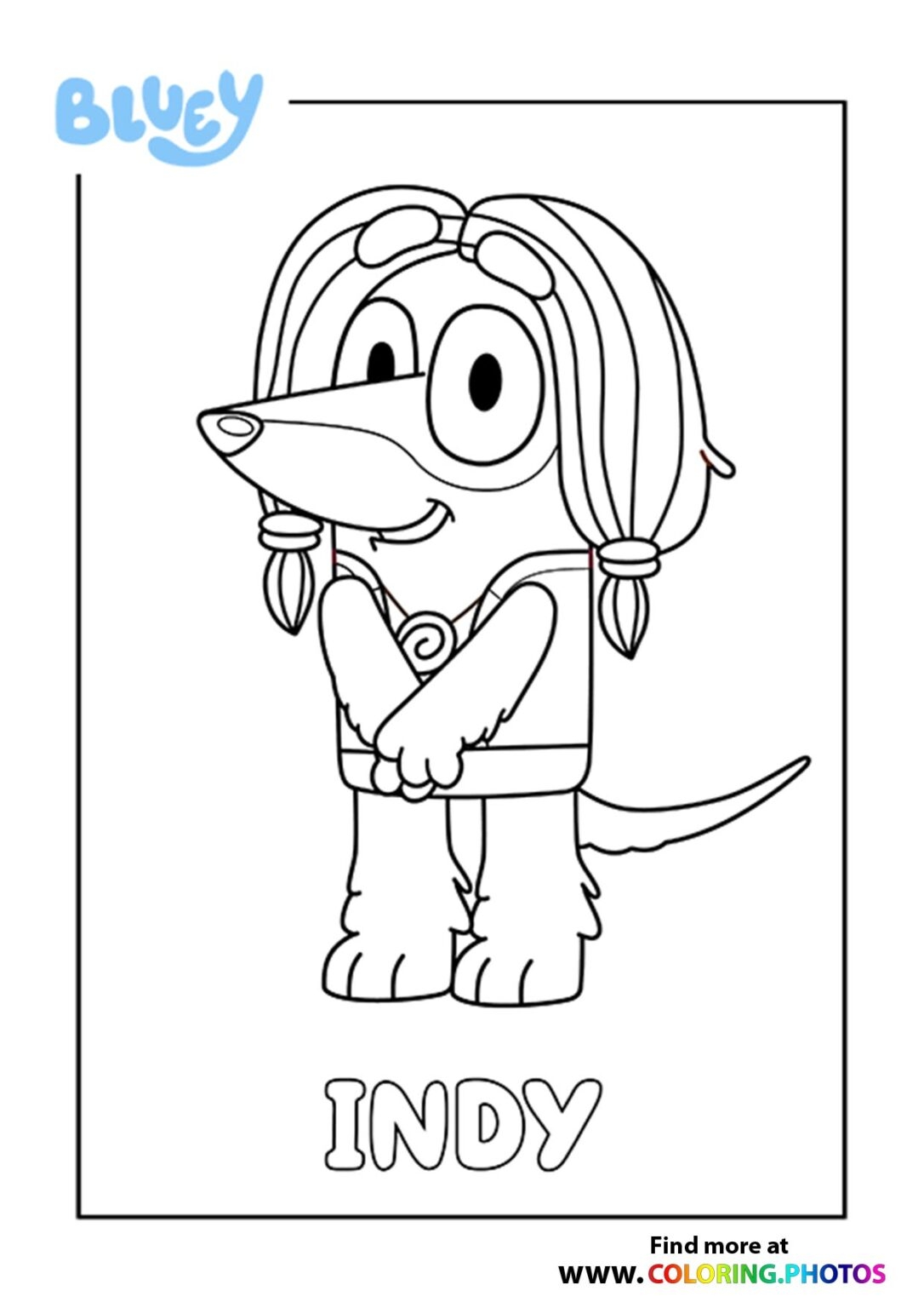 Bluey Coloring Pages For Kids Free And Easy Print Or Download