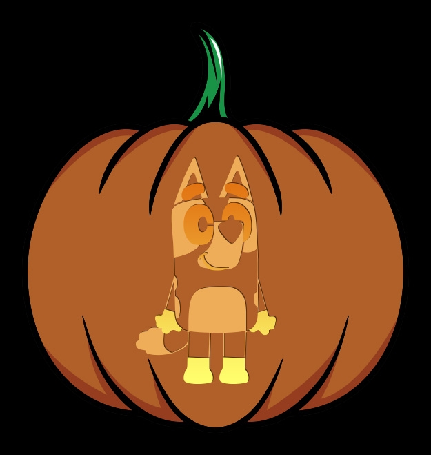 Bluey Free Pumpkin Stencil Pumpkin Pattern Pumpkin Template Jack 