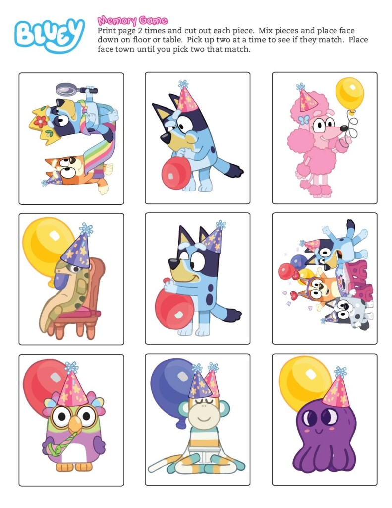 Bluey Printable Activities Vrogue co