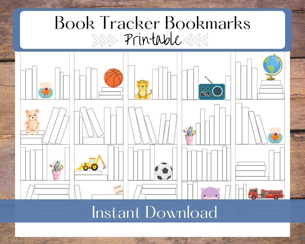 Book Tracker Bookmark Printable Free