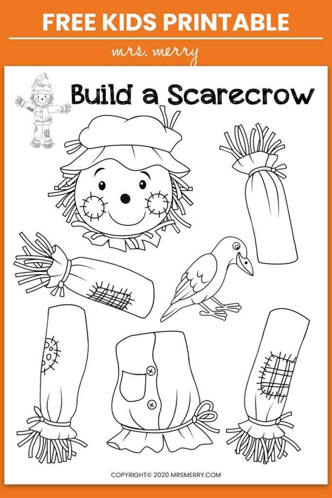 Build A Scarecrow Printable Fall Kids Activity Artofit