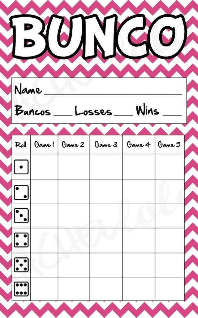 Bunco Score Sheets Free Printable Get Your Hands On Amazing Free 