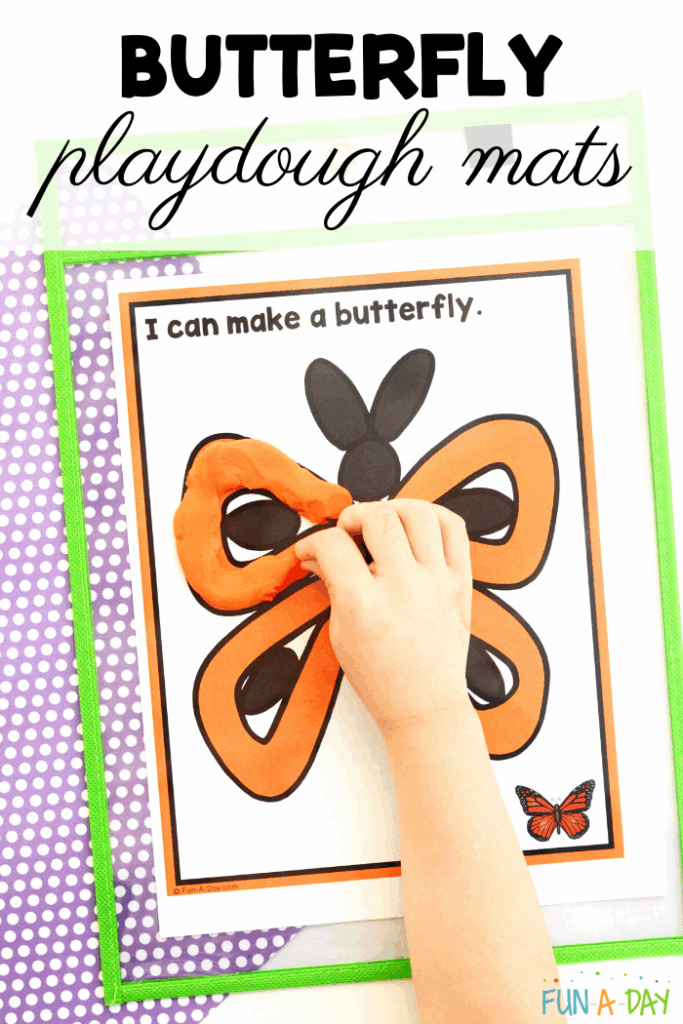 Butterfly Playdough Mats Free Printable Fun A Day 