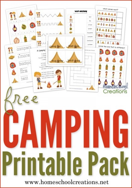 Camping Preschool Pack Free Preschool Printables 
