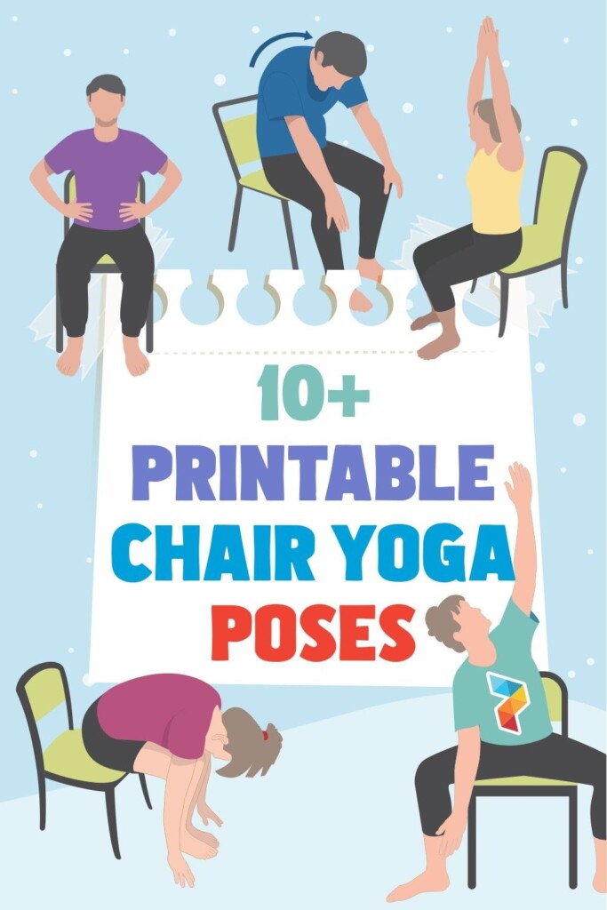 Chair Yoga Poses 10 Free PDF Printables Printablee Chair Yoga 