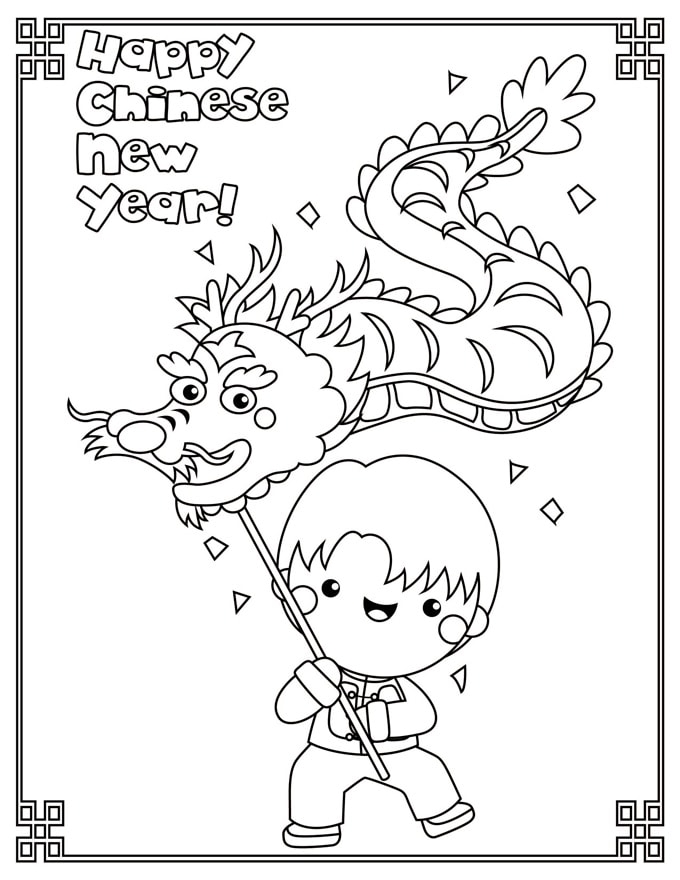 Chinese New Year Printables Free Colouring Pages Word Search Bingo