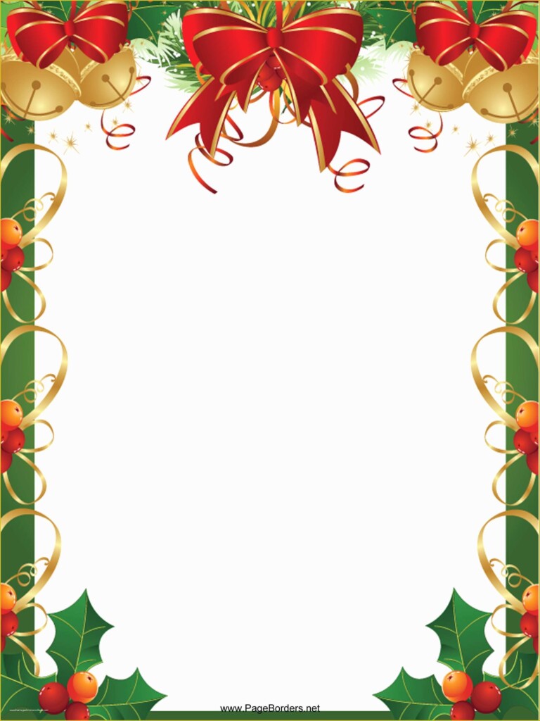 Christmas Letter Border Templates Free Of Microsoft Word Border 