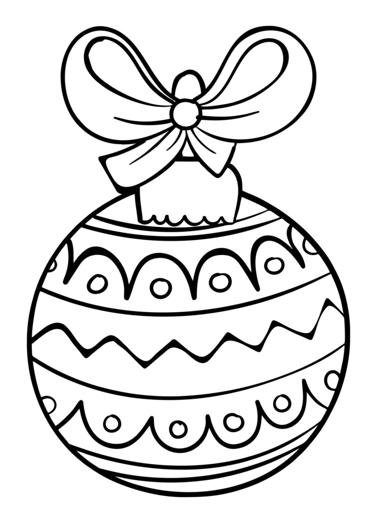 Christmas Ornament Coloring Pages 15 Free PDF Printables Printablee