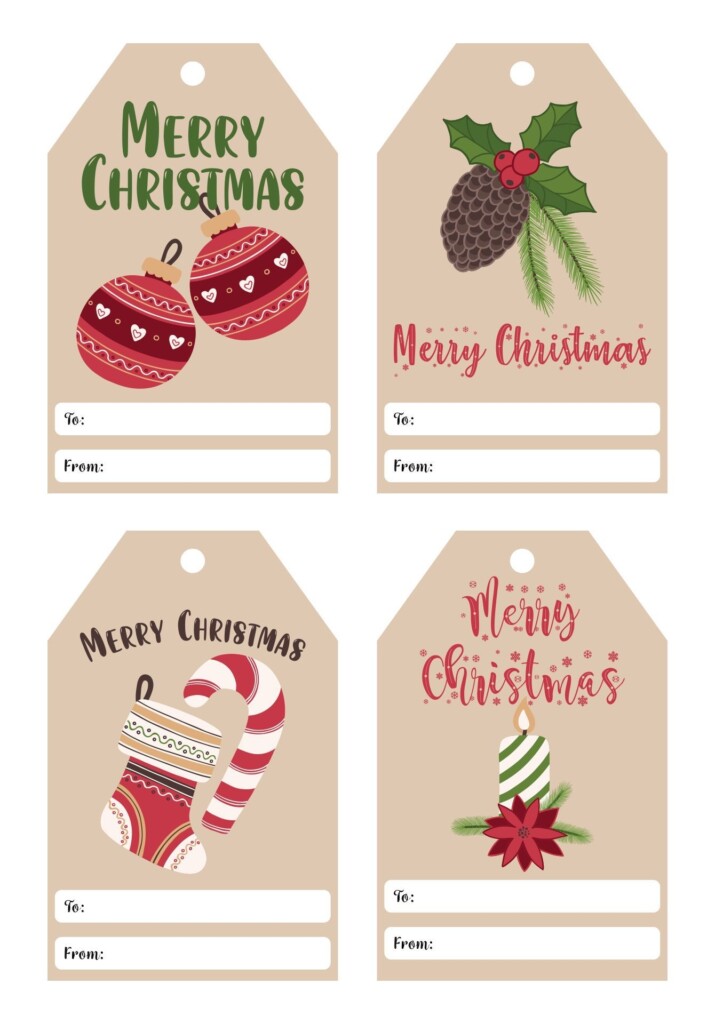 Christmas Tags Templates 13 Free PDF Printables Printablee 