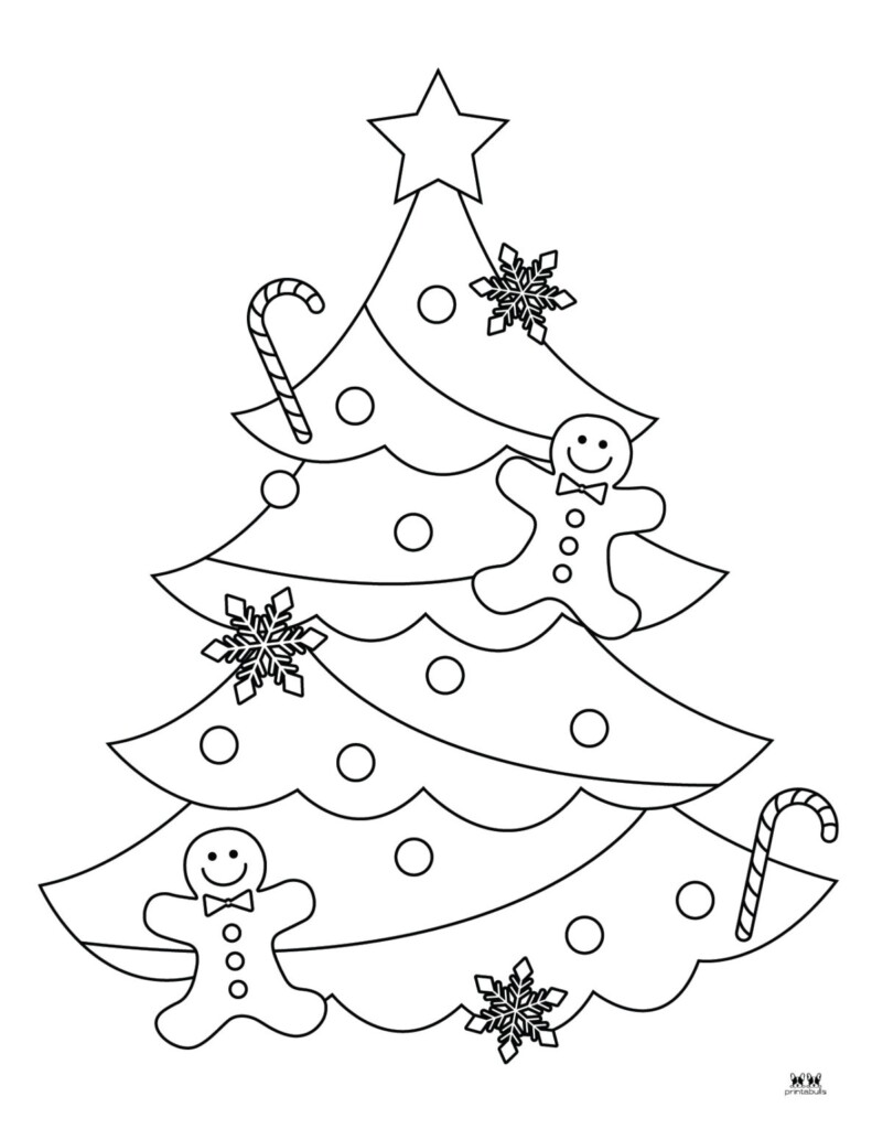 Christmas Tree Coloring Pages Templates 22 FREE Printables 