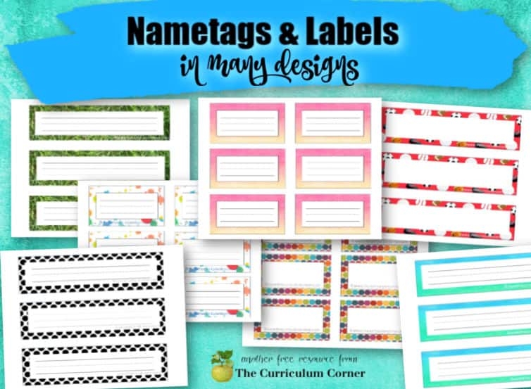 Classroom Free Printable Desk Name Tags Printable Templates By Nora