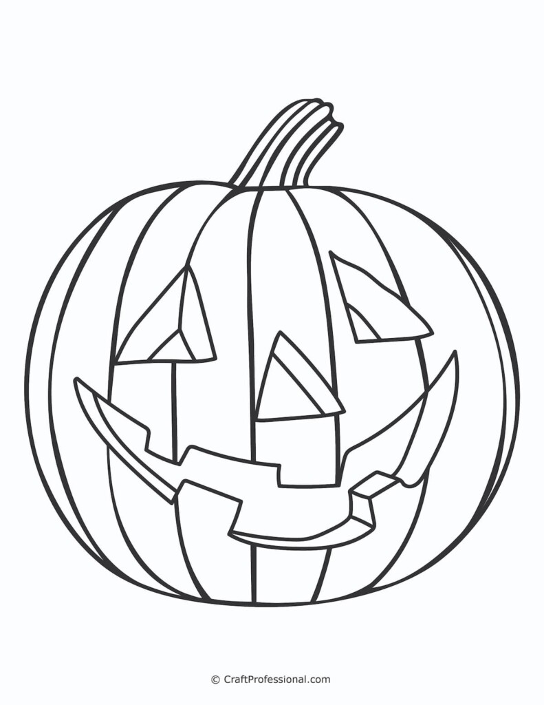 Color A Pumpkin Printable Page