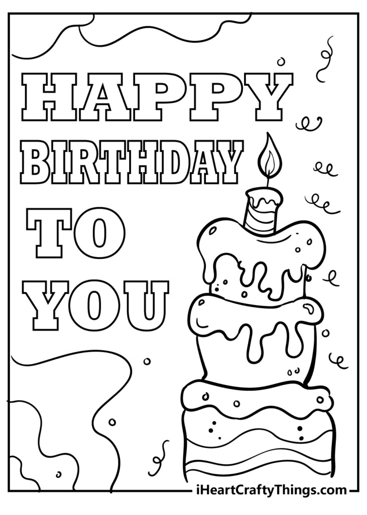 Color Birthday Cards Printable