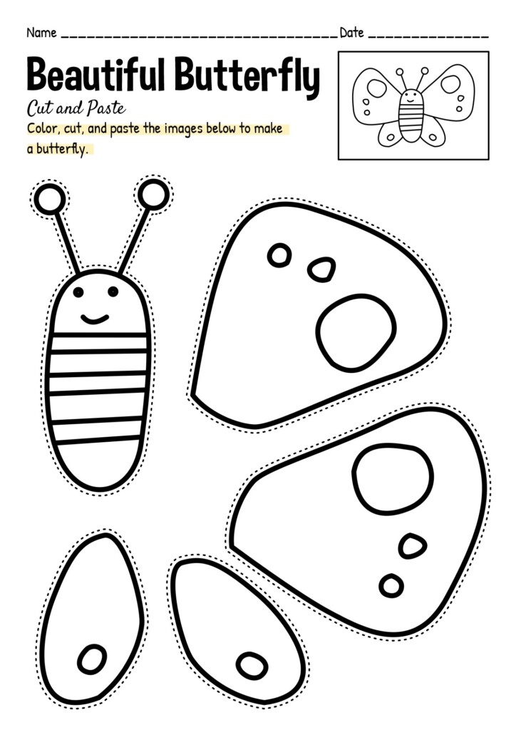 Color Cut And Paste Worksheets Free Worksheets Printable
