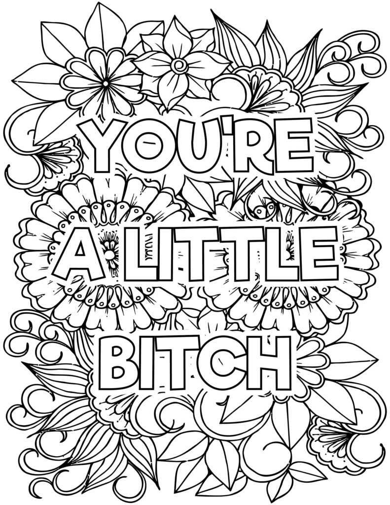 Coloring Pages Swear Words Printable Vrogue co