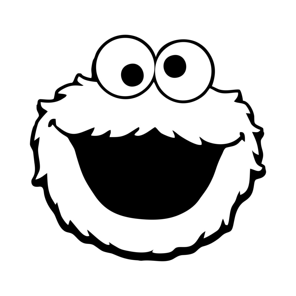 Cookie Monster Face Template