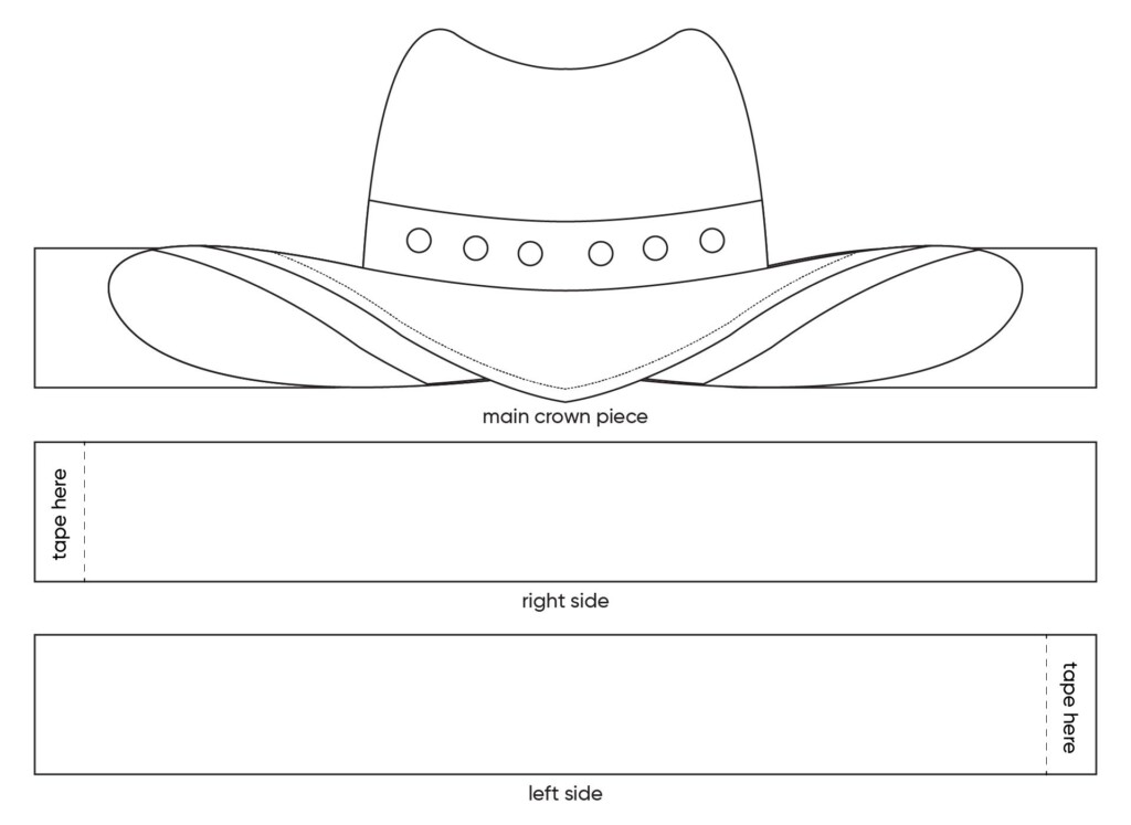 Cowboy Hat Template 10 Free Pdf Printables Artofit