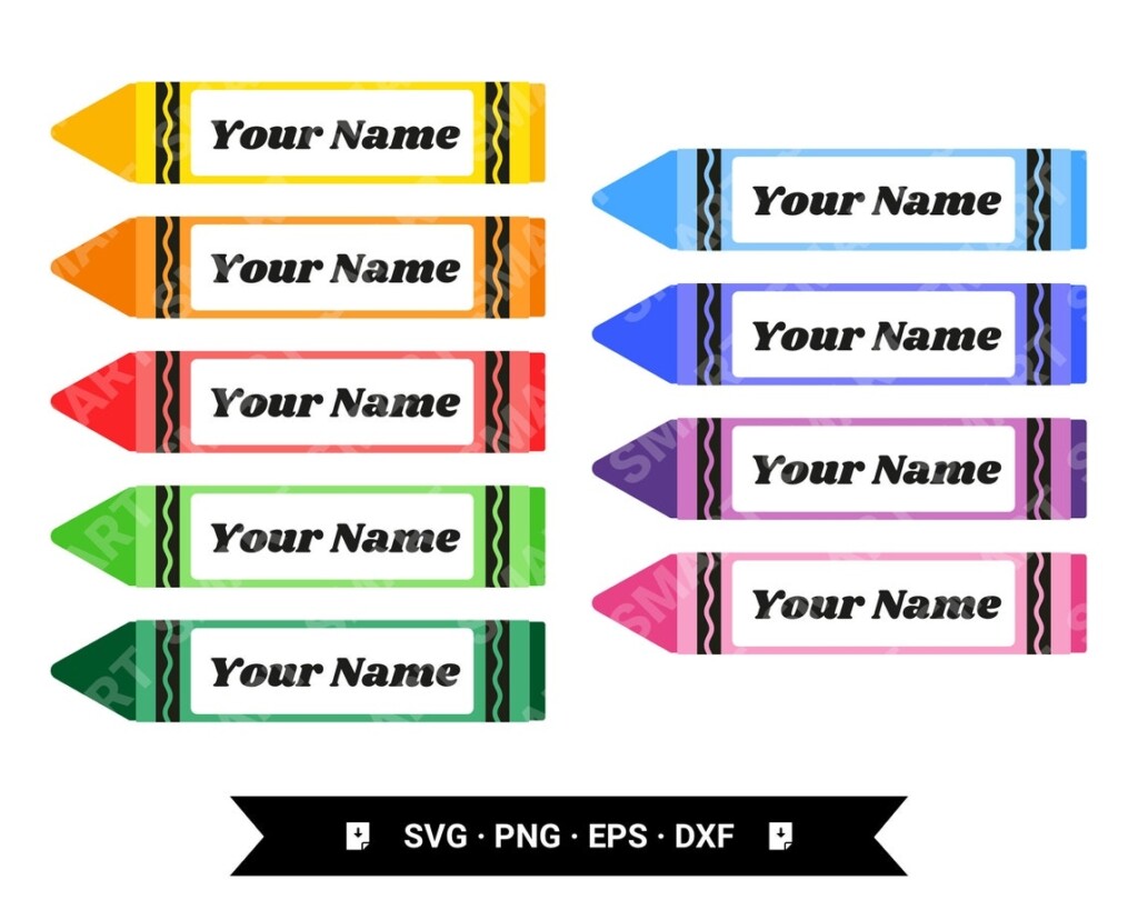 Crayon Name Tags Printable Vrogue co