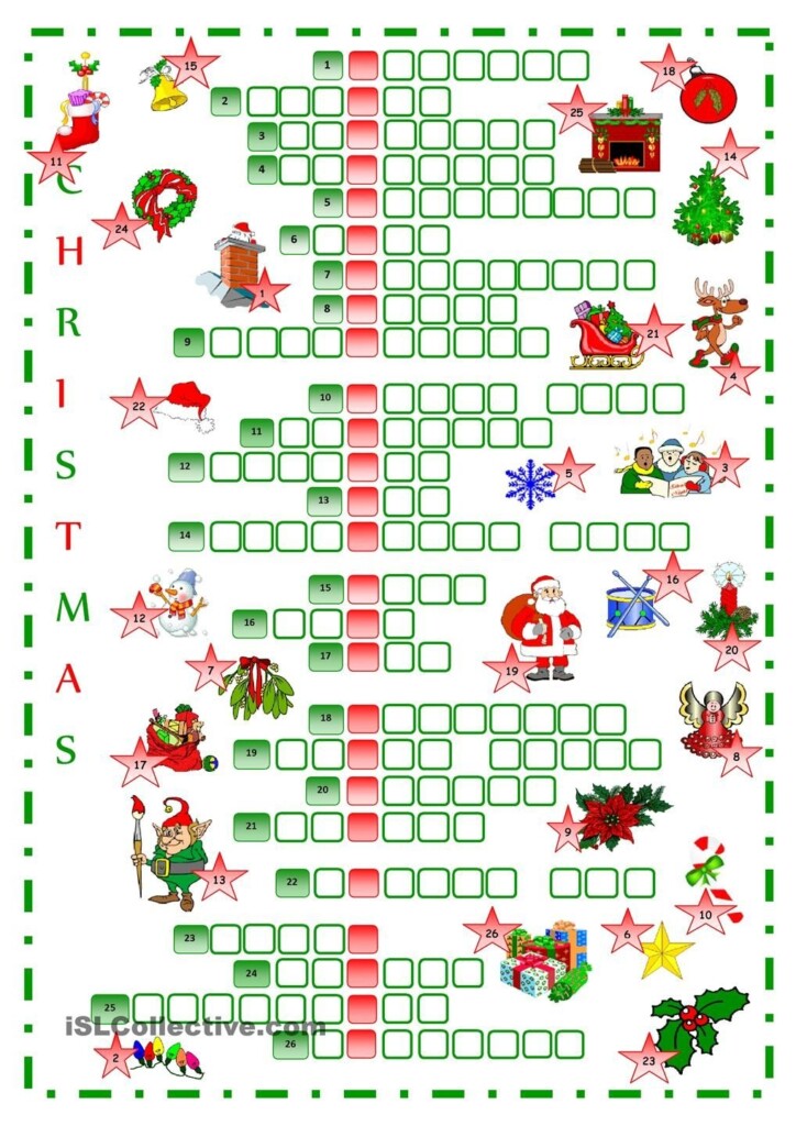 Crossword Puzzles Printable Christmas Printable Sight Words List