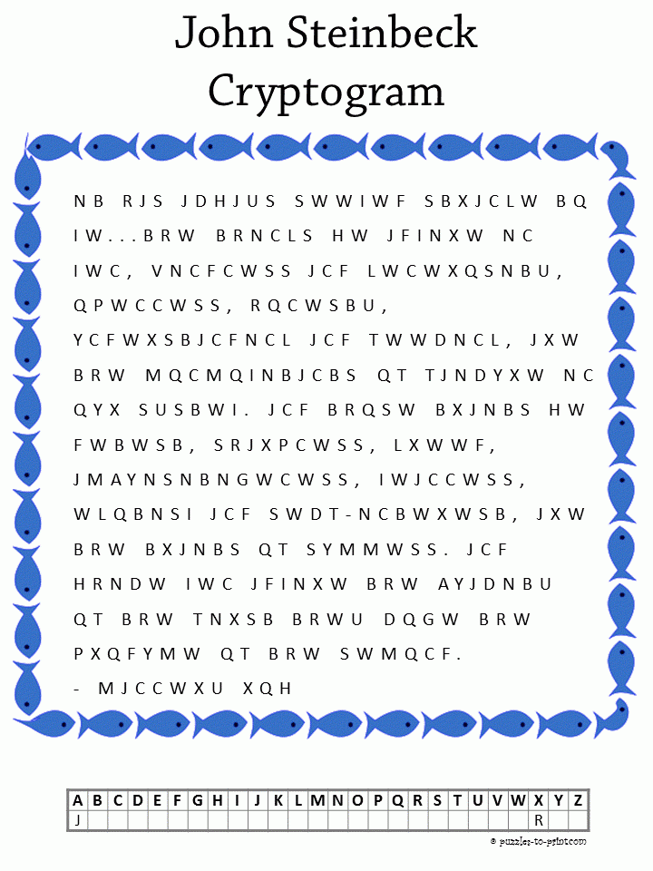 Cryptograms Printable Free Puzzles Printable Sight Words List