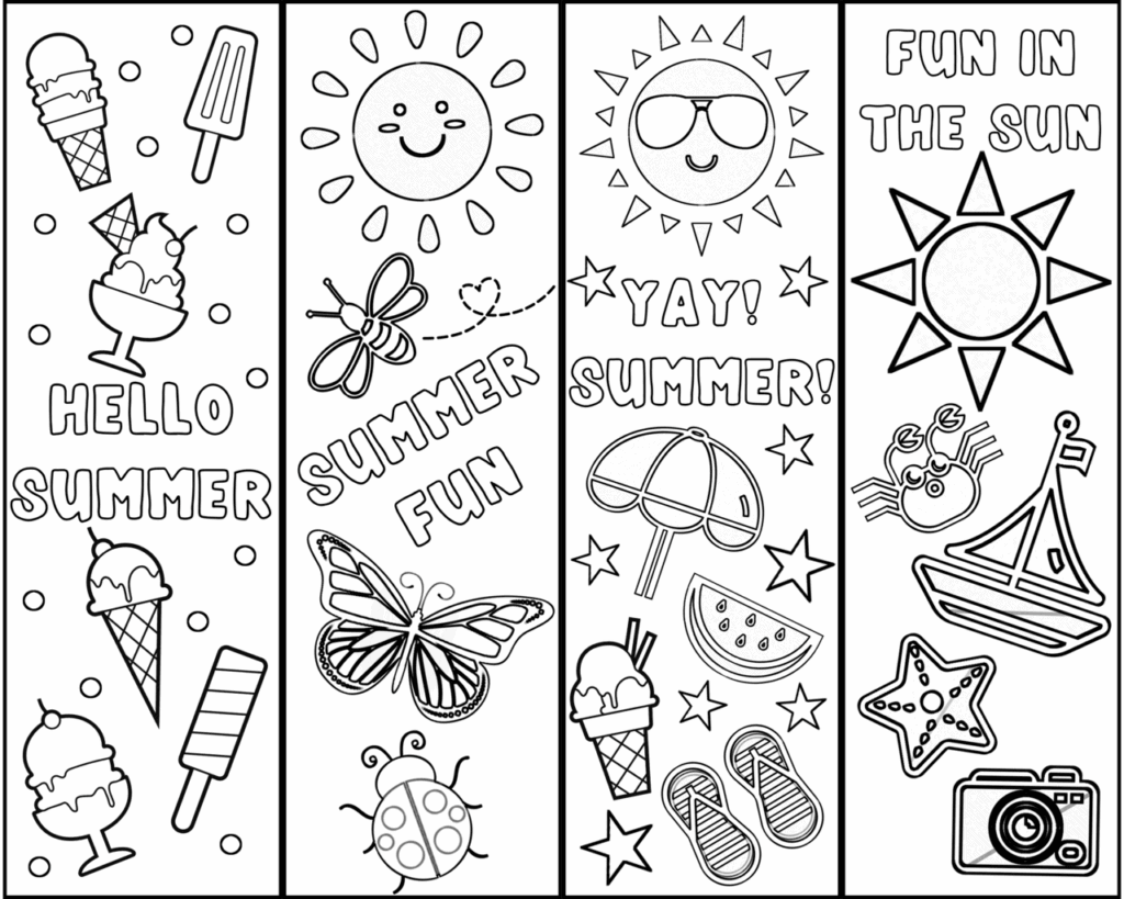 Cute Free Printable Bookmarks To Color Printable Templates Protal