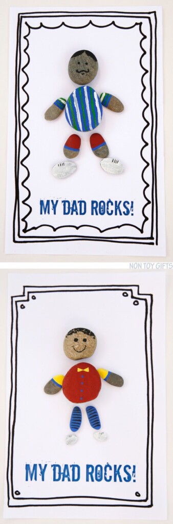 Dad Rocks Father 39 s Day Craft For Kids With Free Printable Fathers 