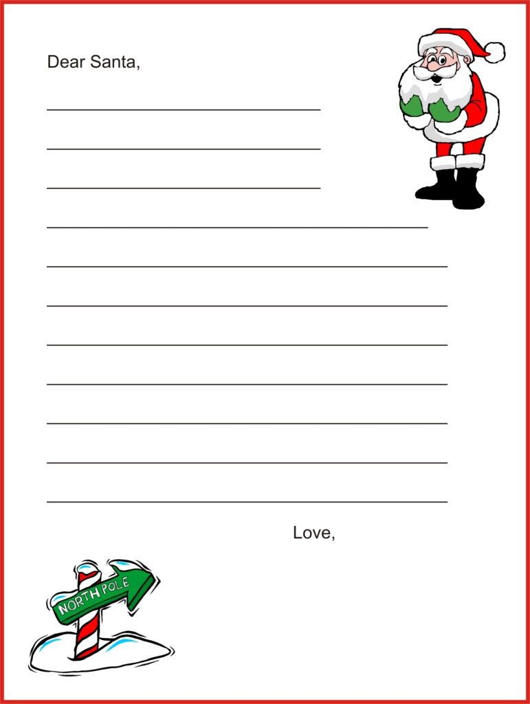 Dear Santa Letter Free Printable Template Vrogue co