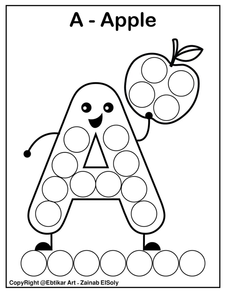 Do A Dot Alphabet Printables Printable Sight Words List