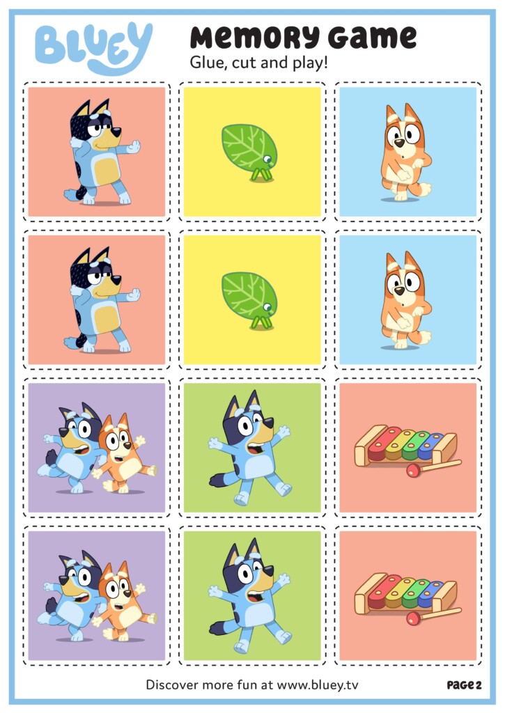 Download Fun Activities And Color ins To Print Out And Play With Bluey 