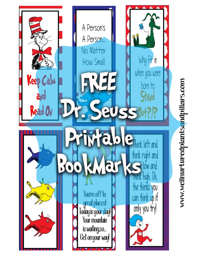 Dr Seuss Free Printable Bookmarks Printable New Year Banners