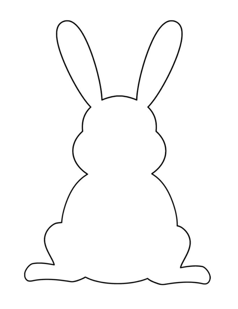 Easter Bunny Template Easter Bunny Download Printable PDF 