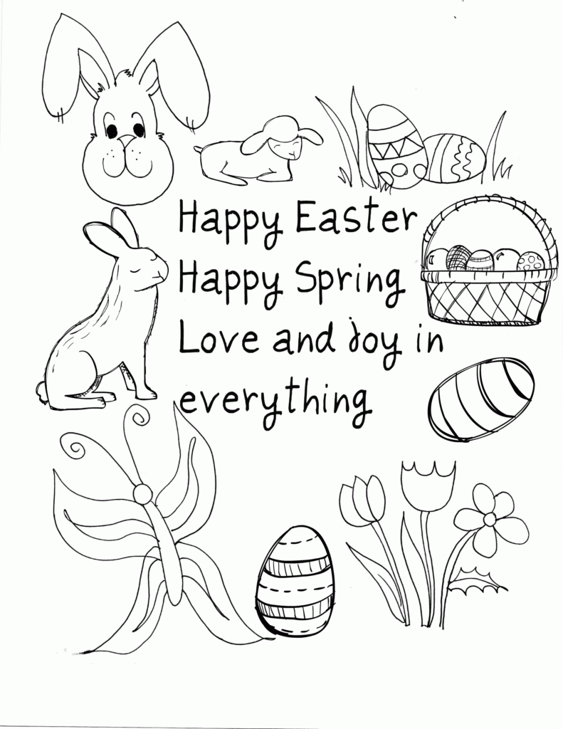 Easter Coloring Pages Pdf Coloring Home