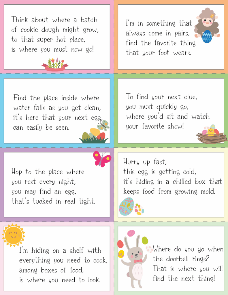Easter Egg Hunt Free Printable Printable Sight Words List