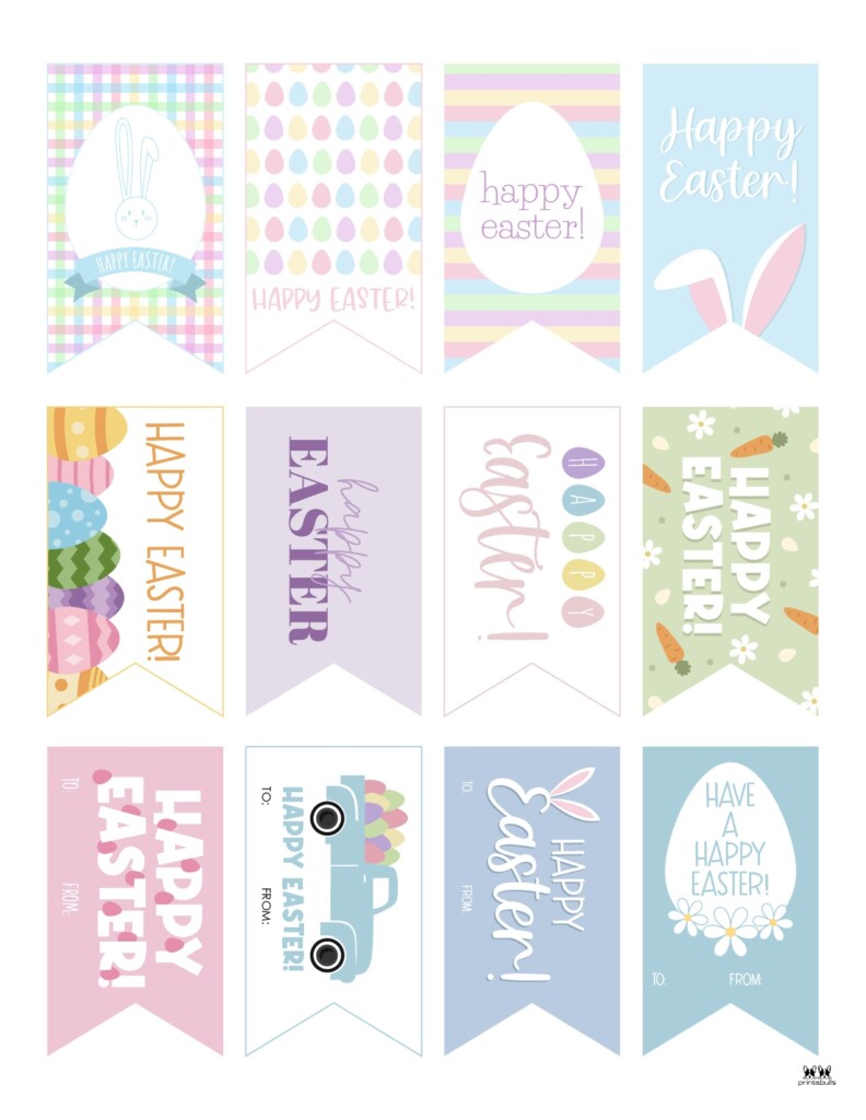 Easter Tags 300 FREE Printable Gift Tags Printabulls