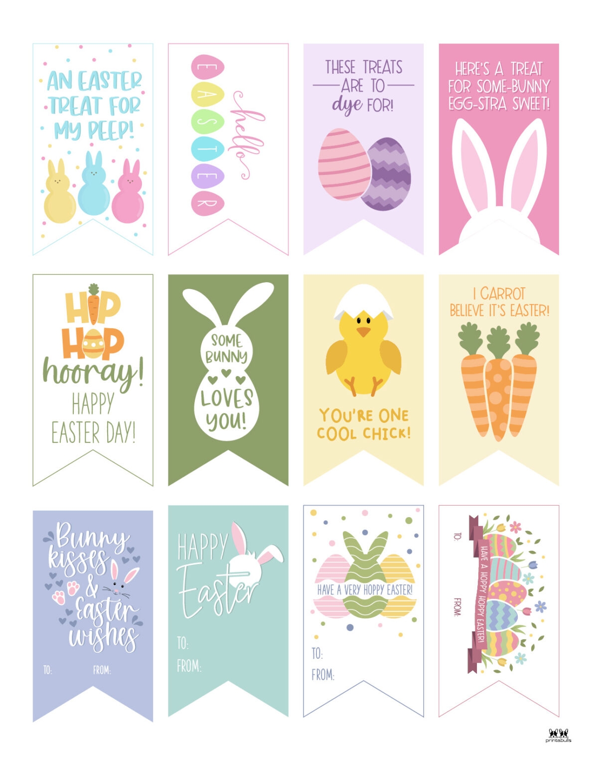 Easter Tags 300 FREE Printable Gift Tags Printabulls