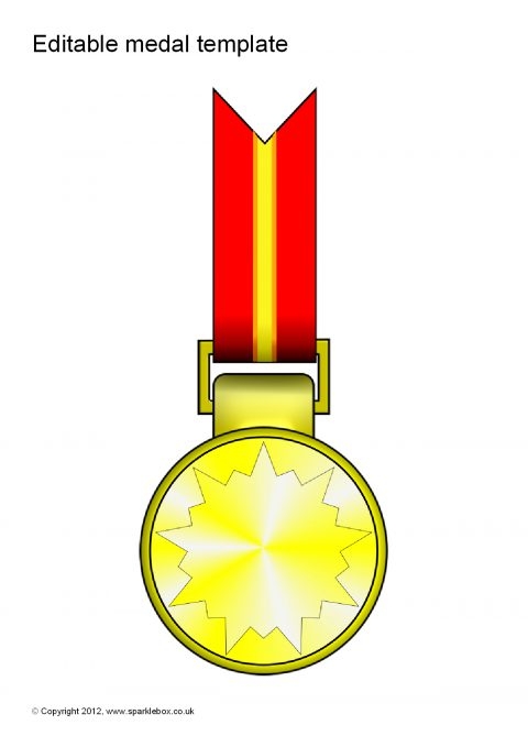 Editable Medal Templates SB7702 SparkleBox