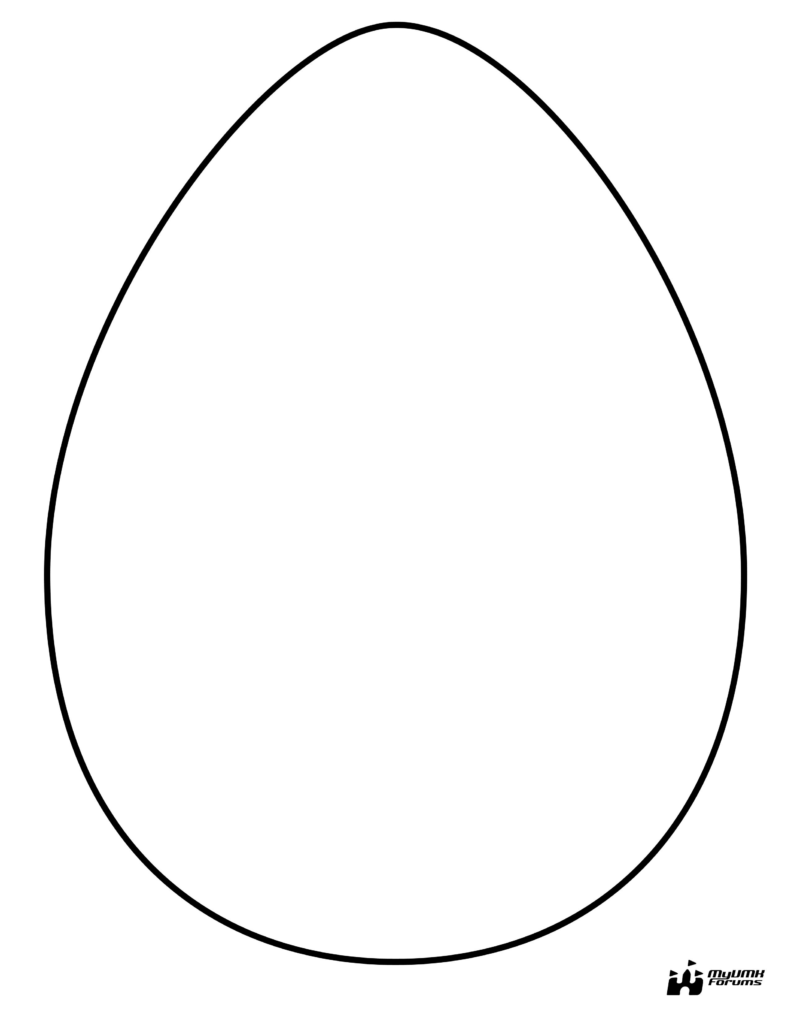 Egg Shape Template Free Printable Printable Templates