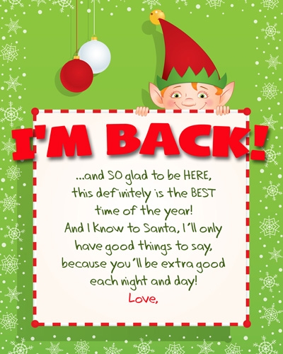 Elf On The Shelf Arrival Letter Template The Best Professional Template