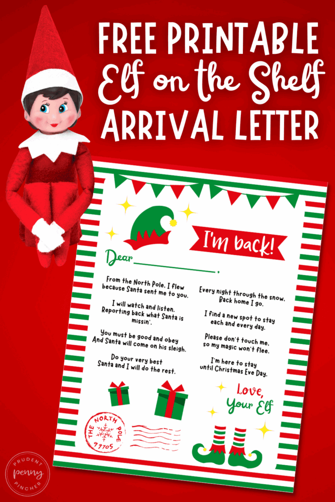 Elf On The Shelf Letter Template First Time Printable Free Templates