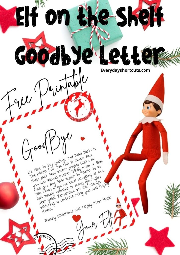 Elf On The Shelf Letters Printable