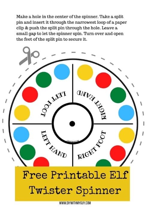 Elf On The Shelf Twister FREE Printable DIY With My Guy