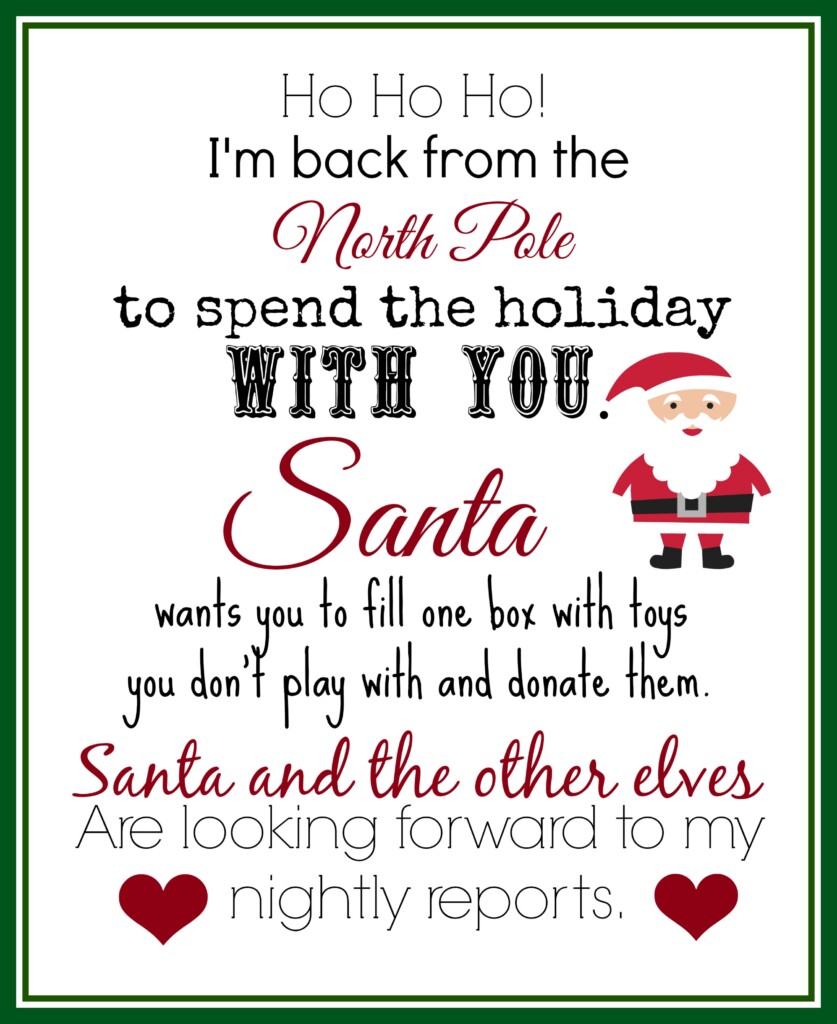 Elf Return Letter Free Printable Printable Templates