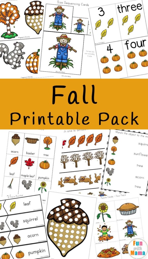 Fall Activity Printables